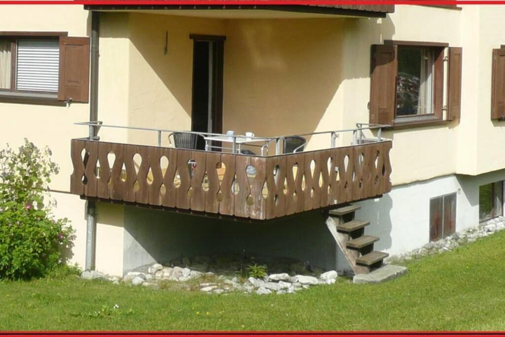 Appartement In Hus Signal Met Prachtig Uitzicht Op De Bergen Klosters Bagian luar foto